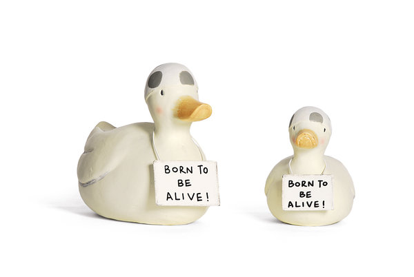 Ente "Born to be alive!" Dekoration