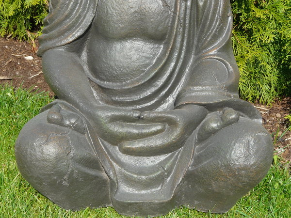 Buddha sitzend braun 69 cm