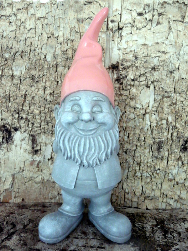 Gartenzwerg grau Figur Mütze bellini 30cm hoch Gift Company