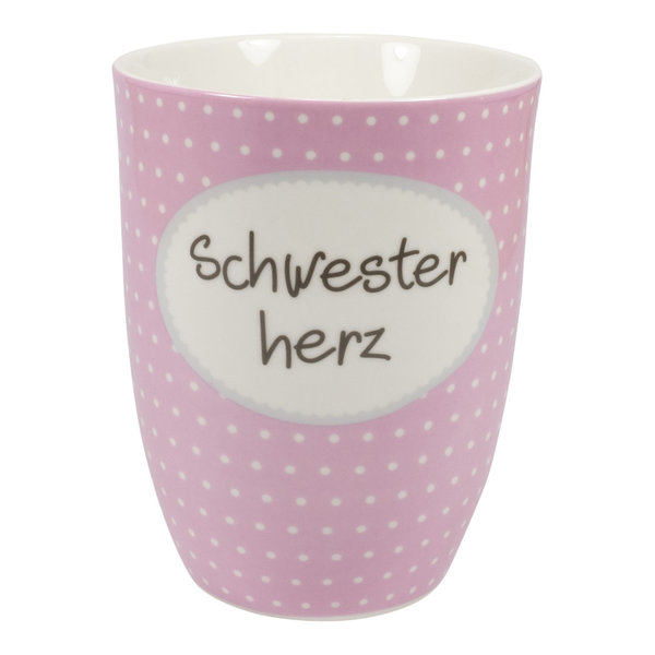 MEA LIVING Tasse "Schwesterherz" Henkelbecher 500ml