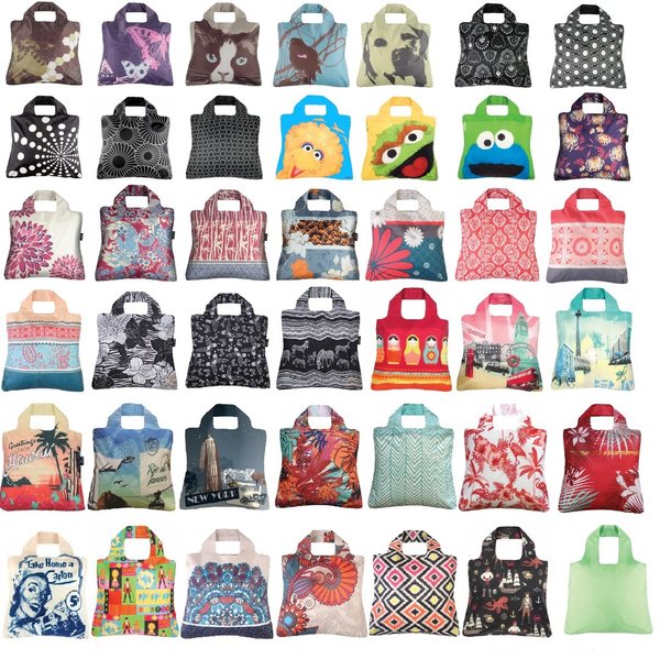 Faltbare Einkaufstasche Einkaufsbeutel Tasche Shopper Envirosax viele Muster