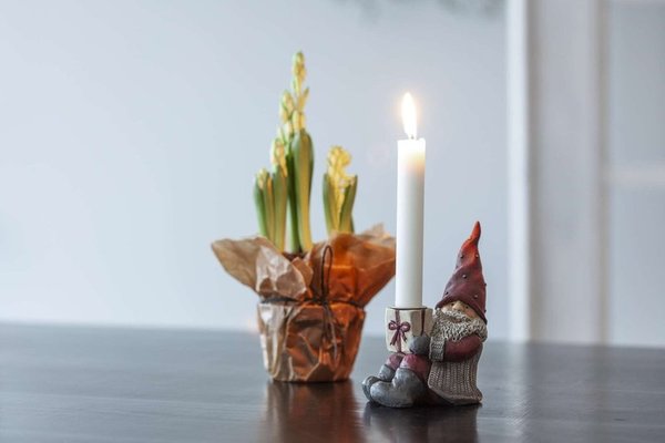 Tomte - Hakan sitzend Kerzenhalter Wichtel von Nääsgränsgarden