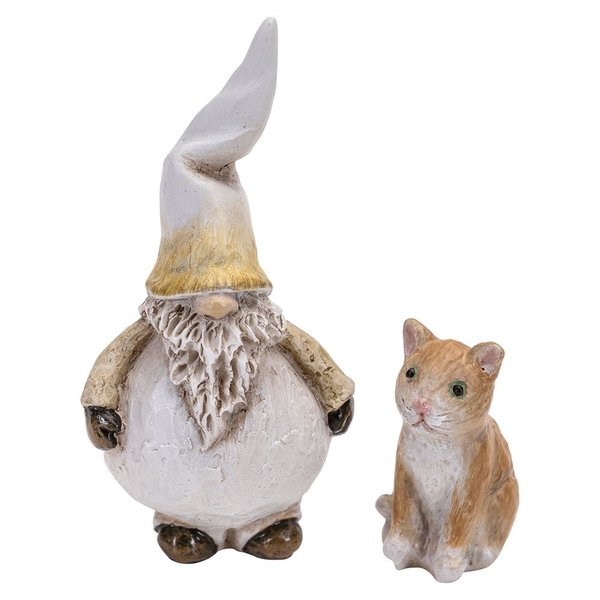 Weihnachtswichtel Dante mit Katze Set 6cm Tomte Nääsgränsgården Weihnachtsmann